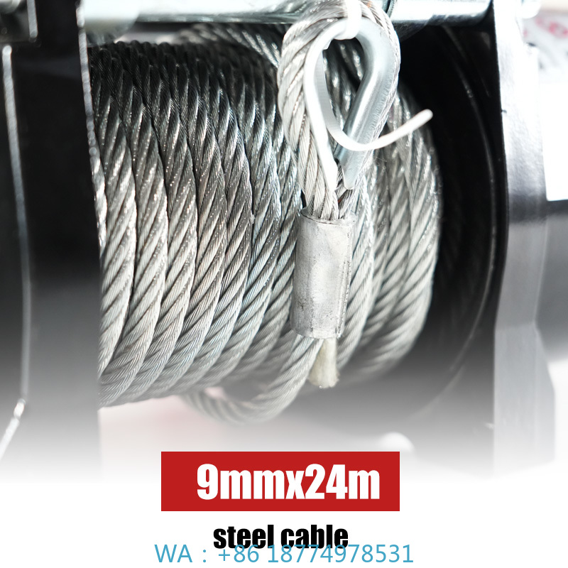 Winch 9500Lb Electric 12V - 원격 제어 오프로드 복구 윈치, 합성