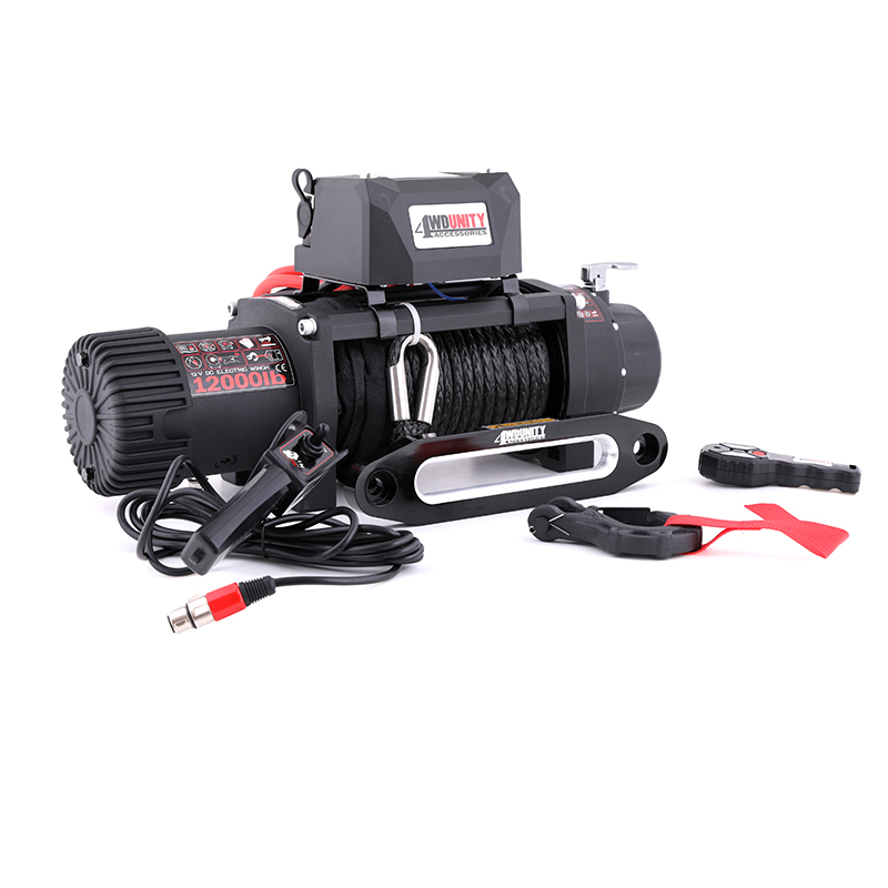 Winch 12000Lb Synthetic Rope - 4x4 오프로드 자동차 범퍼 윈치 12V
