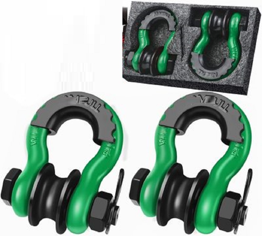 D Ring Shackle 3/4 - 3/4인치 2개 19톤(42000파운드) U형 중량용 단조