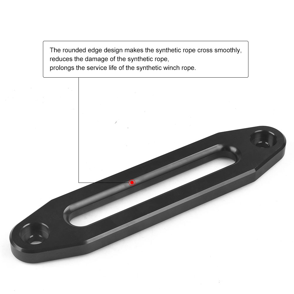 Winch Fairlead Hawse Aluminum - ATV/UTV 로프 케이블용 10인치 빌렛 광택