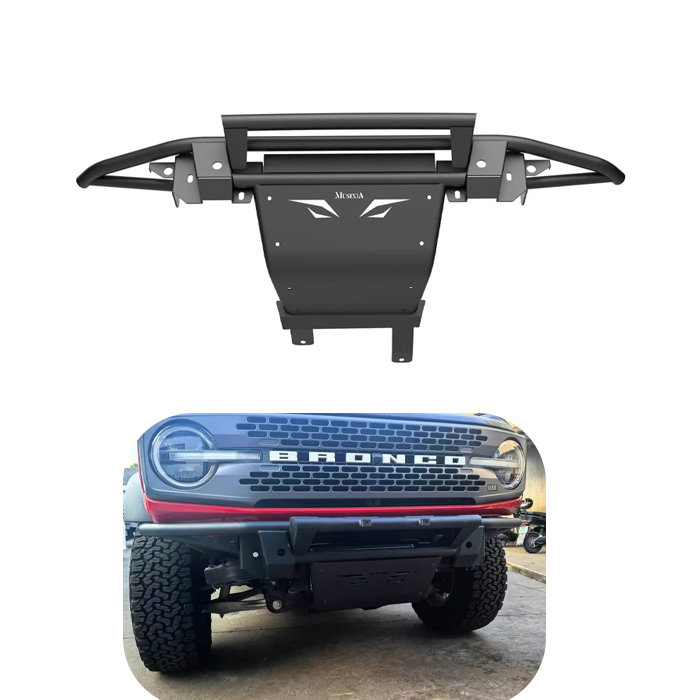 Winch Bumper Mount Plate - 2/4 프론트 범퍼 스키드 플레이트, 포드