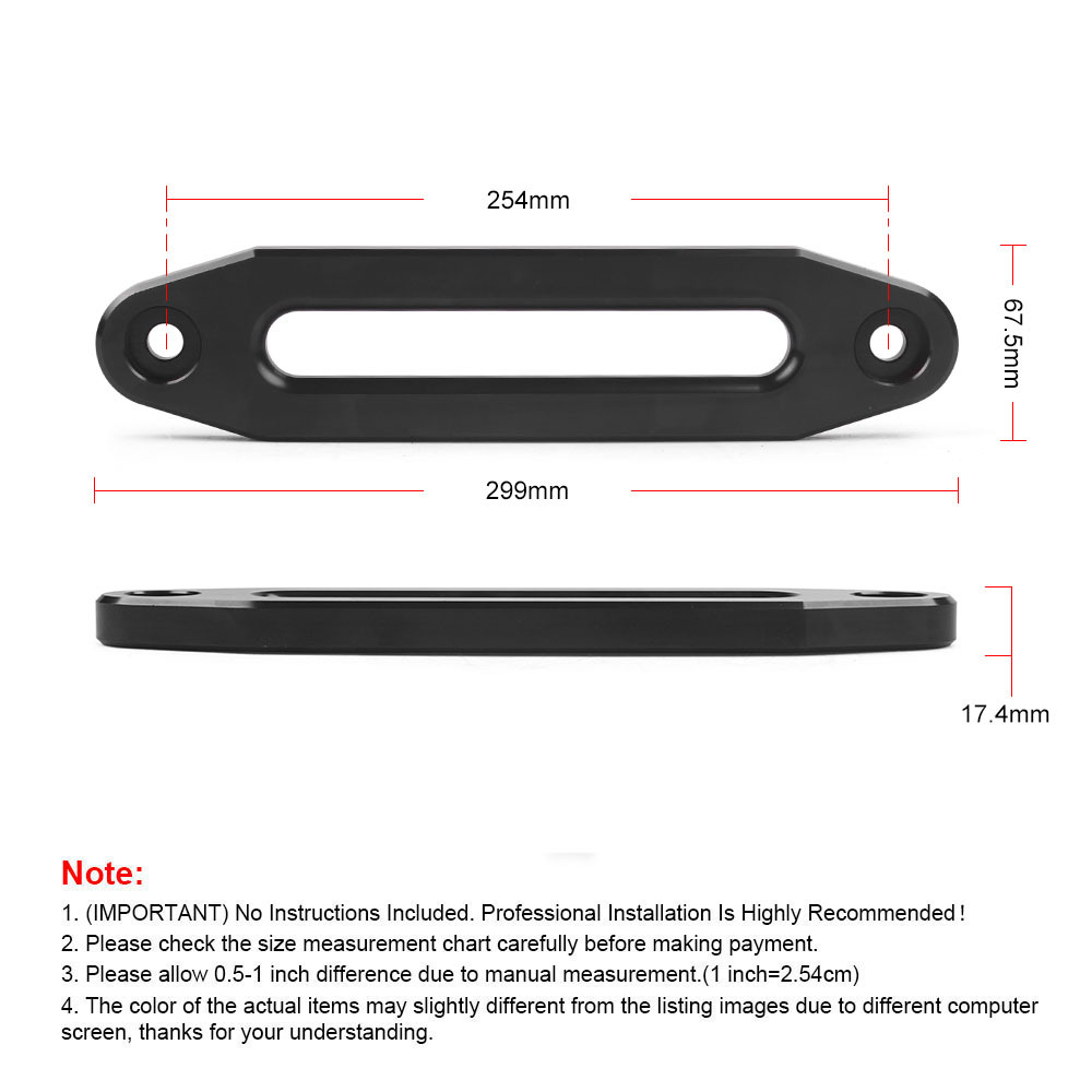 ATV/UTV 로프 케이블용 10인치 빌렛 광택 알루미 - Winch Fairlead Hawse Aluminum 리뷰 및 가격